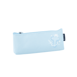Triangle Cartoon Canvas Pen Bag-Blue